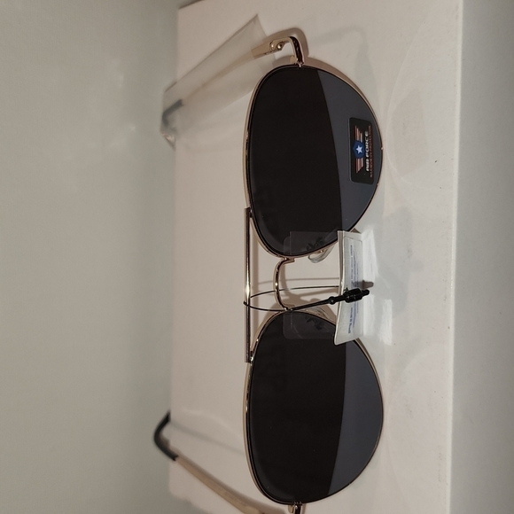 Air Force Flat Lens Aviator Sunglasses - Picture 7 of 8